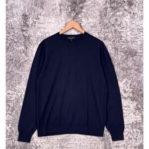 Belstaff Sweater Medium Mens Silk Blend Crew Neck Long Sleeve Pullover